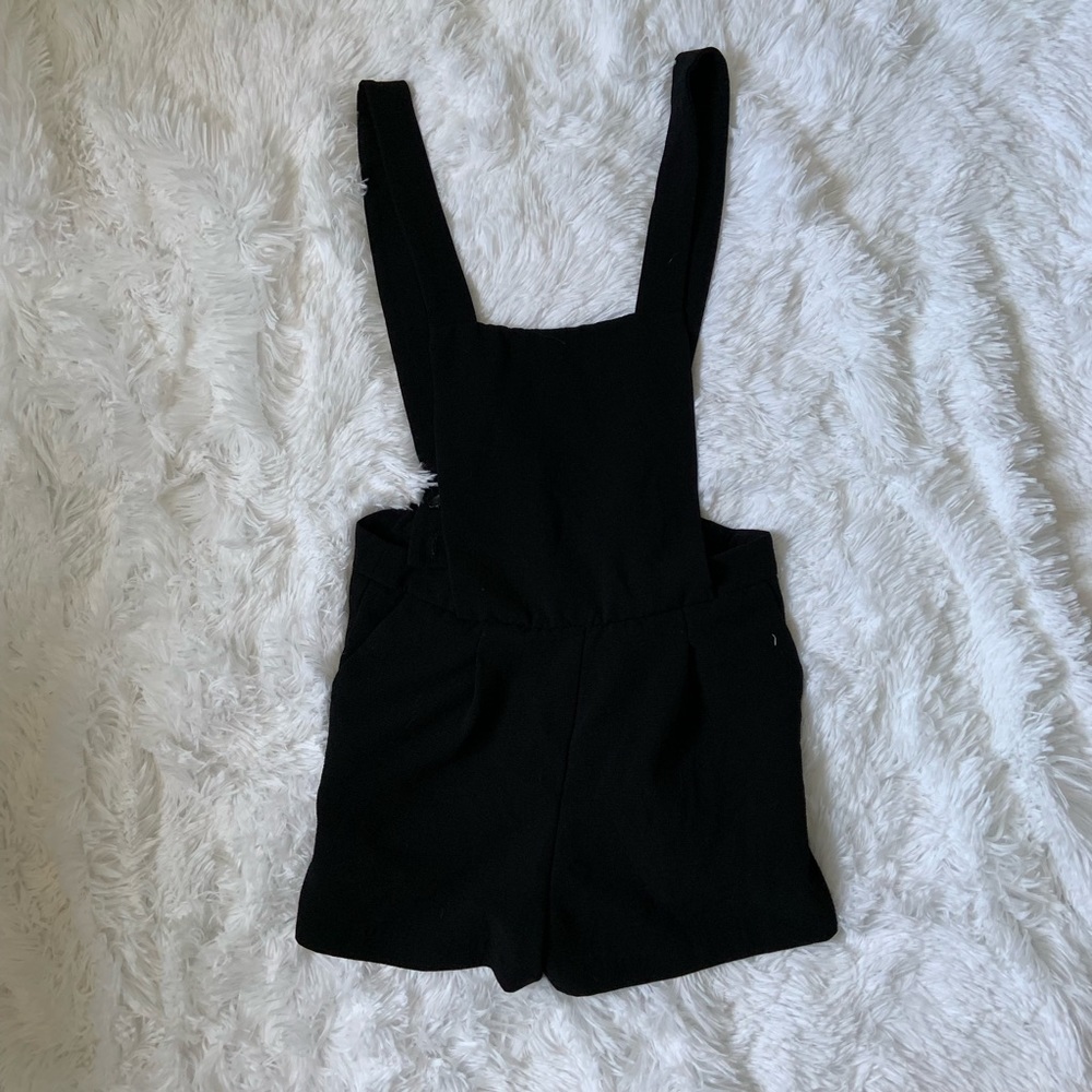 Black overalls- shorts